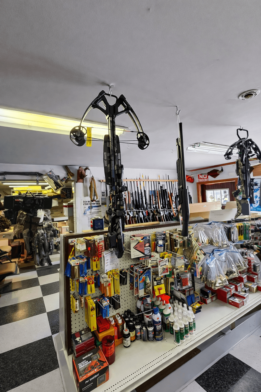 Inside the shop — interior